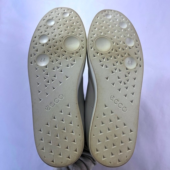 ECCO Street Lite Sneaker Mens 44/10-10.5 White Leather Low Top Retro Casual Shoe - Picture 6 of 11